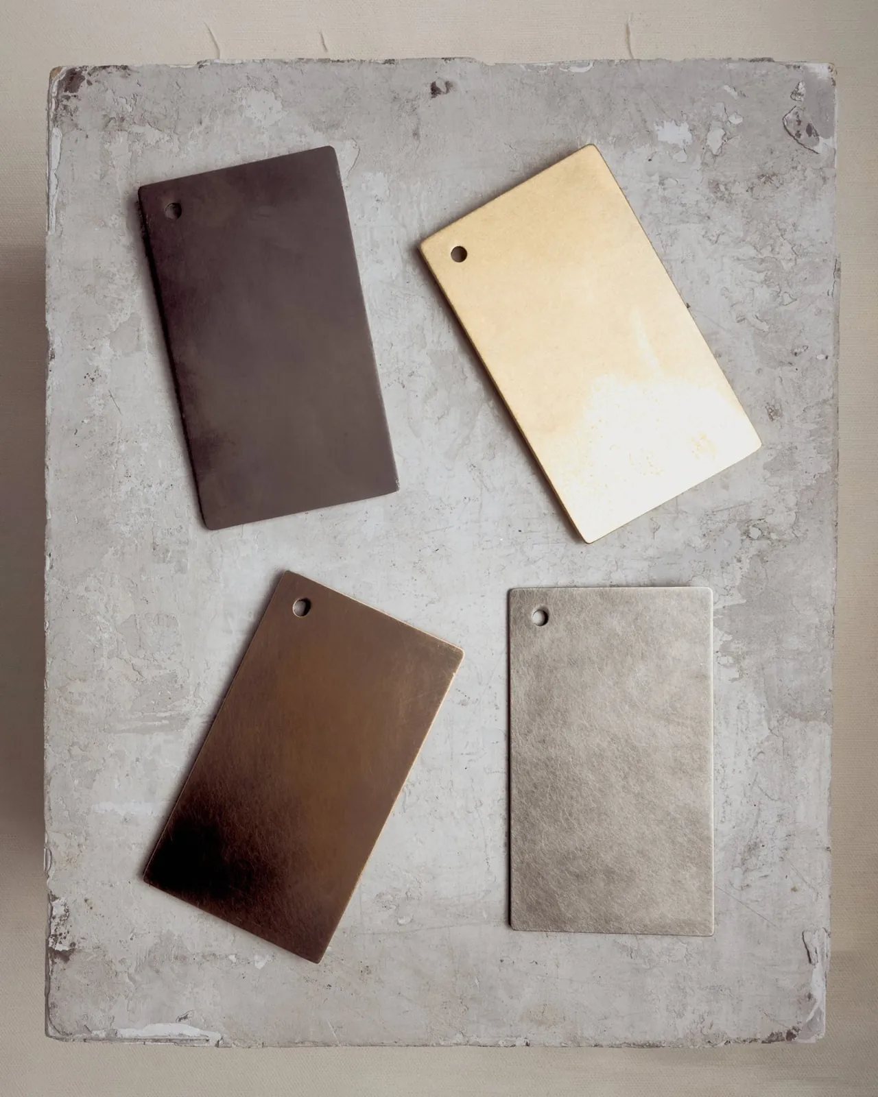 Matière : échantillons de couleurs et de finitions (inspiration In Common With)