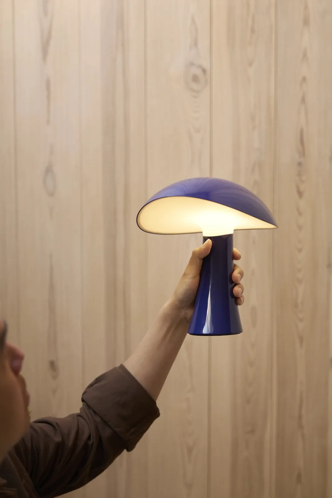 La lampe tenue à bout de bras (inspiration Louis Poulsen)